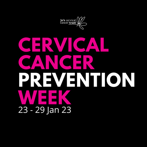 Cervical Cancer Prevention Week instagram post black